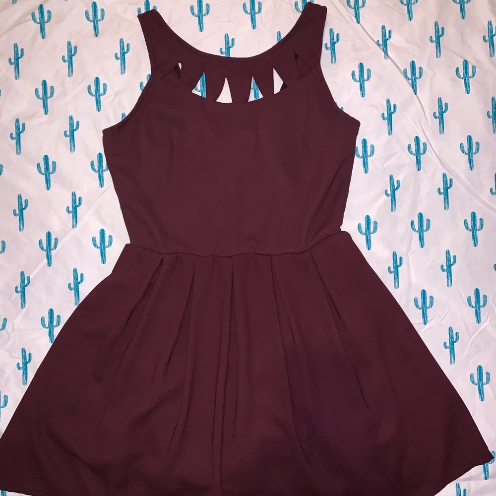 Casual Dark Purple Dress